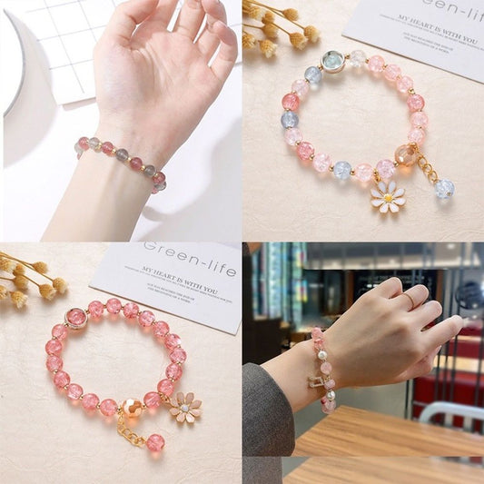 DaisyGlow™ – Korean Crystal Bead Bracelet