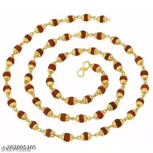 Divine 5 Mukhi Rudraksha Mala – Sacred Religious Jewelry for Spiritual Power