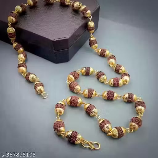 Divine 5 Mukhi Rudraksha Mala – Sacred Religious Jewelry for Spiritual Power