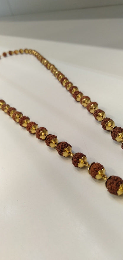 Divine 5 Mukhi Rudraksha Mala – Sacred Religious Jewelry for Spiritual Power