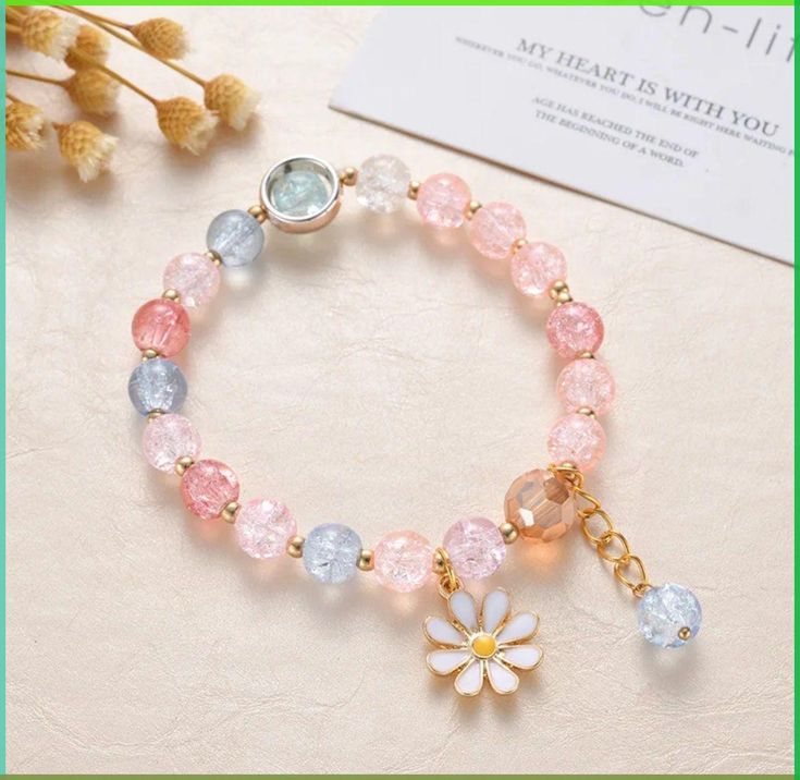 DaisyGlow™ – Korean Crystal Bead Bracelet