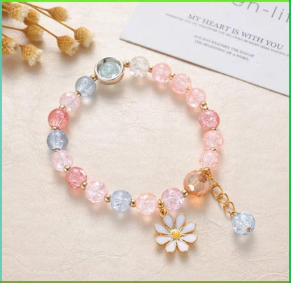 DaisyGlow™ – Korean Crystal Bead Bracelet