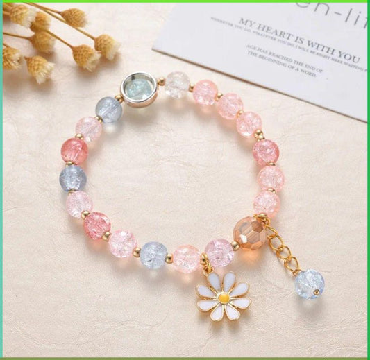 DaisyGlow™ – Korean Crystal Bead Bracelet