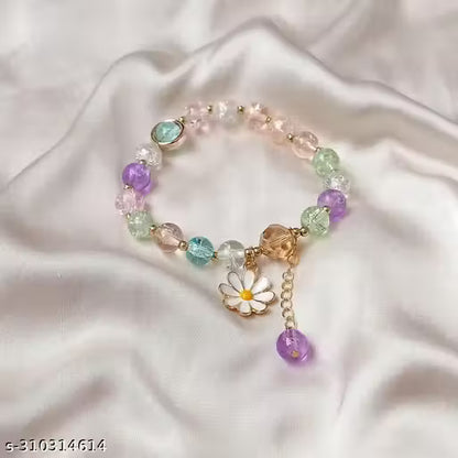 DaisyGlow™ – Korean Crystal Bead Bracelet
