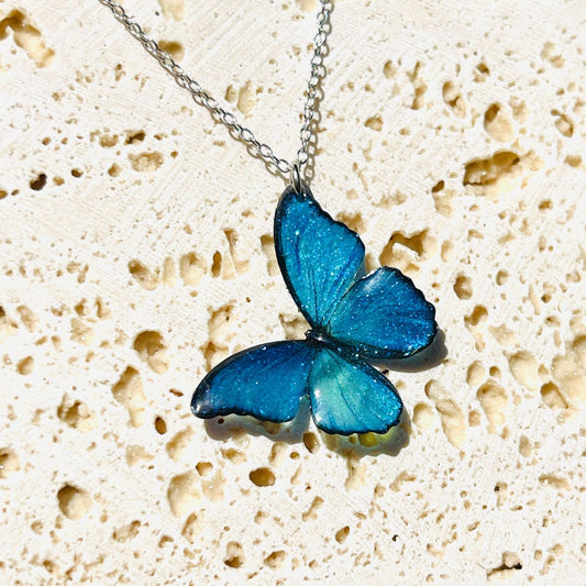 ButterGleam™ – Elite Blue Butterfly Pendant