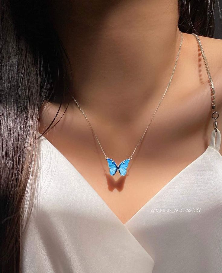 ButterGleam™ – Elite Blue Butterfly Pendant