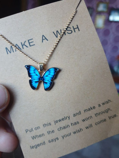 ButterGleam™ – Elite Blue Butterfly Pendant